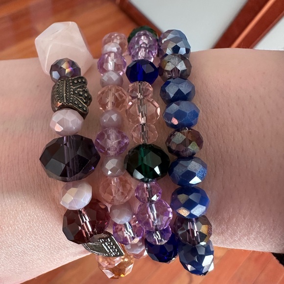 Colorful Beaded Bracelet Set - Picture 3 of 6